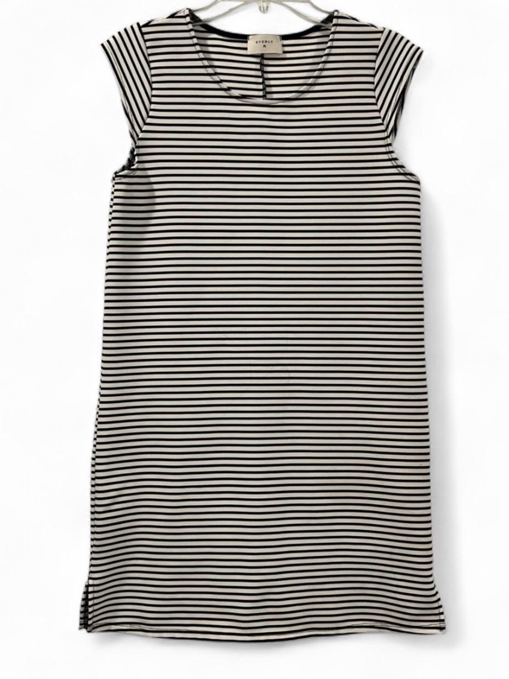 Everly Striped Short Sleeve Dress Women’s Small